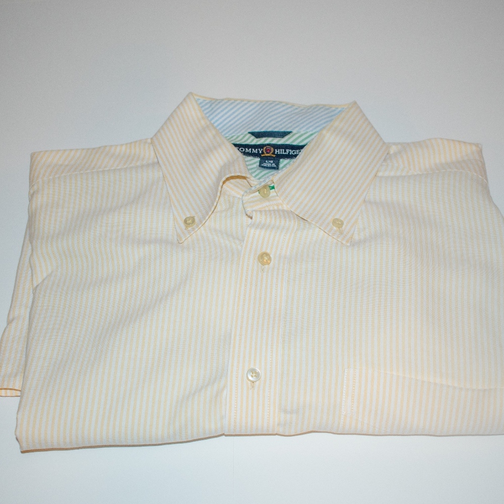 Tommy Hilfiger Mens Striped Button Down
